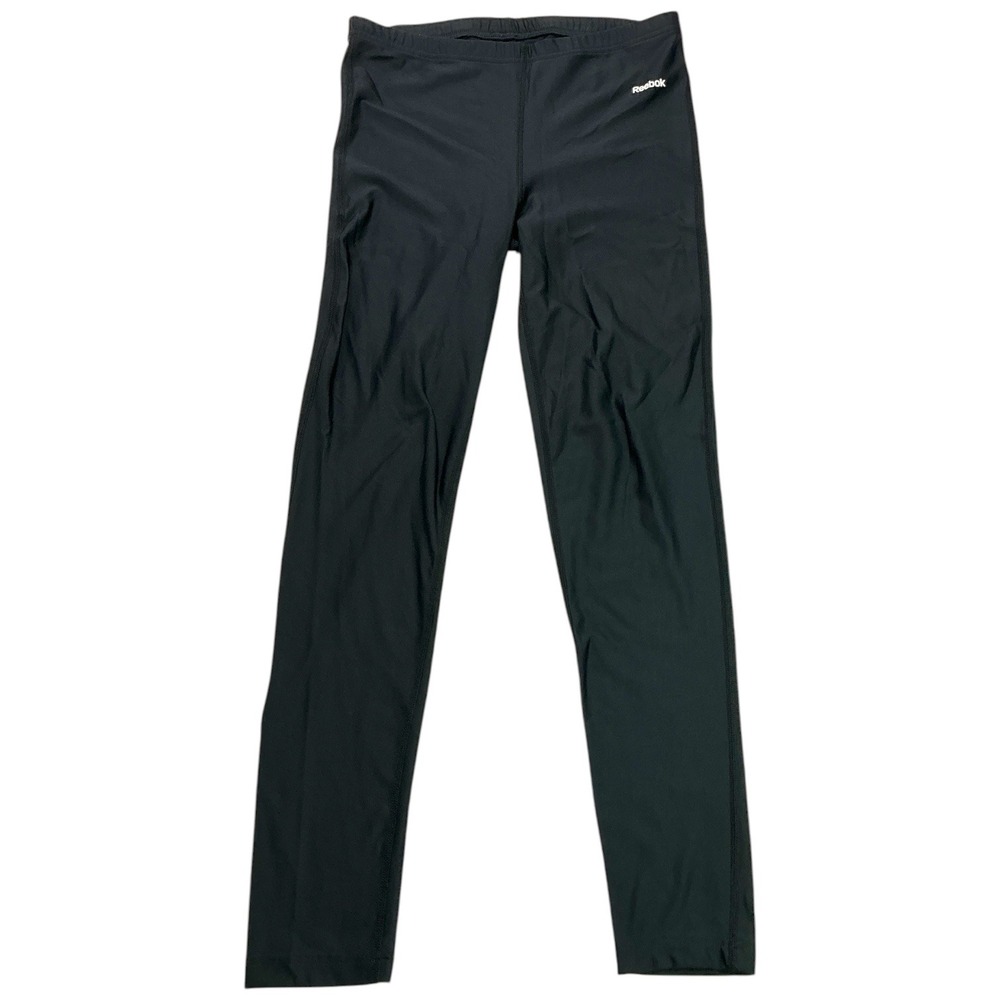Reebok Black PlayDry Leggings Women XL 16 Athletic Workout Tights